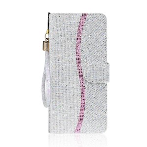 Bling Case PU Leather Card Slots Folio Flip Full Protection Kickstand Shockproof Wallet Case Cover, For iPhone 13