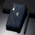 Samsung Galaxy A91/M80S/S10 Lite Case,Retro Magnetic Leather Crossbag Card Holder Wallet Zipper Pocket Flip Kickstand with Wrist Strap / Shoulder Strap Phone Cover