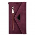 Samsung Galaxy S7 Case,Retro Magnetic Leather Crossbag Card Holder Wallet Zipper Pocket Flip Kickstand with Wrist Strap / Shoulder Strap Phone