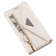 Samsung Galaxy S9 Case,Retro Magnetic Leather Crossbag Card Holder Wallet Zipper Pocket Flip Kickstand with Wrist Strap / Shoulder Strap Phone