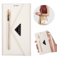 Samsung Galaxy S9 Case,Retro Magnetic Leather Crossbag Card Holder Wallet Zipper Pocket Flip Kickstand with Wrist Strap / Shoulder Strap Phone