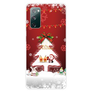 Samsung Galaxy A21S Case,Merry Christmas Pattern Case Silcione Clear Protective Shockproof Cover, For Samsung A21s