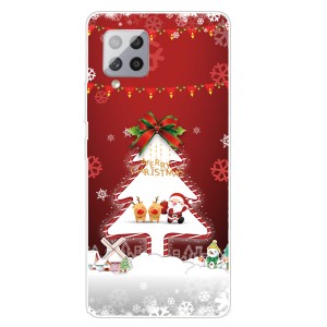 Samsung Galaxy A42 Case,Merry Christmas Pattern Case Silcione Clear Protective Shockproof Cover, For Samsung Galaxy A42