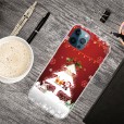 iPhone 11 6.1 inches 2019 Case,Merry Christmas Pattern Case Silcione Clear Protective Shockproof Cover