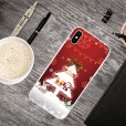 iPhone Xs Max 6.5 inches Case,Merry Christmas Pattern Case Silcione Clear Protective Shockproof Cover