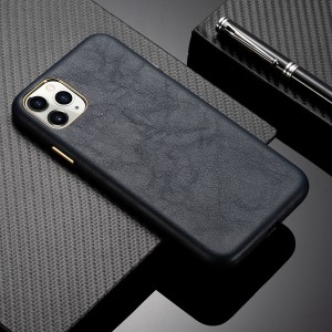 Premium Leather Retro Shockproof Protective Back Phone Case Cover, For IPhone 11