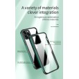 Metal Bumper Tempered Glass Back Cover Case