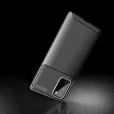 Samsung Galaxy Note20 (6.7 inch) Case ,Shockproof Rubber Soft Slim TPU Carbon Fiber Patterned Protector Back Case Cover
