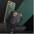 iPhone11 Pro 5.8 Inches 2019 Case,luxury Crocodile Pattern Leather Slim Ring Stand Holder Car Magnetic Cover