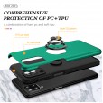 For A12 5G Magnetic Ring Stand PC+TPU Case Cover