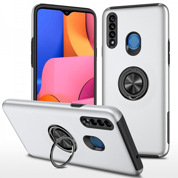 For Samsung A20S Ring Case Stand Shockproof Magnet Cover