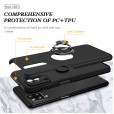 For A22 5G Magnetic Ring Stand PC+TPU Case Cover