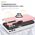 For A32 5G Magnetic Ring Stand PC+TPU Case Cover