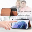 For Samsung Galaxy A02S Plain Color Flip Back Card Wallet Phone Case