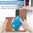 For Samsung Galaxy Note20ultra Leather Case Card Shockproof Cover