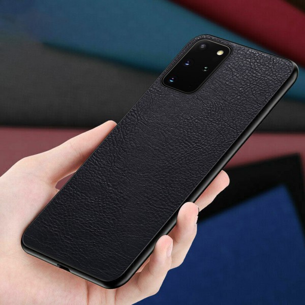 Samsung Note10 Plus/Note10 Plus 5G Case,Luxury Leather Litchi Grain Slim Protective Back Shell
