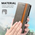 Business PU Leather Magnetic Flip Stand Card Slots Phone Case