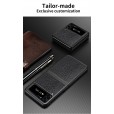 Stylish Slim Thin Soft Litchi Texture Leather Classic Lightweight Secure Grip Anti-Fingerprint Non-Slip Protective Shock-Absorbing case