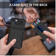 Hybrid Armor Kickstand Credit Card Slot Shockproof Holder Case