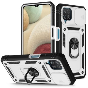 Rugged Ring Stand Shockproof Hard Smart Phone Case Cover, For Samsung A12