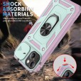 Rugged Ring Stand Shockproof Hard Smart Phone Case Cover
