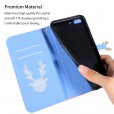 Beautiful Gradient Color Luxury Wallet Leather Flip Smart Phone Case Cover With Magnetic Closure