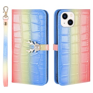 Beautiful Gradient Color Luxury Wallet Leather Flip Smart Phone Case Cover With Magnetic Closure, For Samsung A01