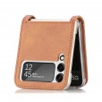 For Samsung Galaxy Z Flip 3 5G Shockproof PU Leather Hybrid Card Slot Case Cover