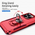 Magnetic Rotation Ring Stand Shockproof Armor Phone Cover 