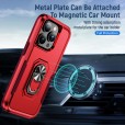 Magnetic Rotation Ring Stand Shockproof Armor Phone Cover 