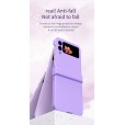 Anti-fall Candy Color Thin Fit Frosted Phone Case For Samsung Galaxy Z Flip 3 5G