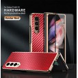 Luxury Plating Carbon Fiber Smartphone Case Screen Cover