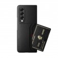 Shockproof Leather Card Slot Hard PC Smartphone Case 