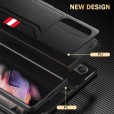 Shockproof Leather Card Slot Hard PC Smartphone Case 