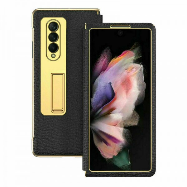 Luxury PU Leather Shockproof with Built-in Screen Protector Smartphone Case
