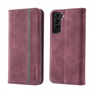 Magnetic Flip Kickstand Leather Wallet Case Cover, For Samsung Galaxy S22 Ultra
