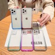 Shockproof Hybrid Clear Gradient Frame Phone Case Cover