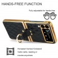 PU Leather Plating PC Shockproof Case Ring Stand