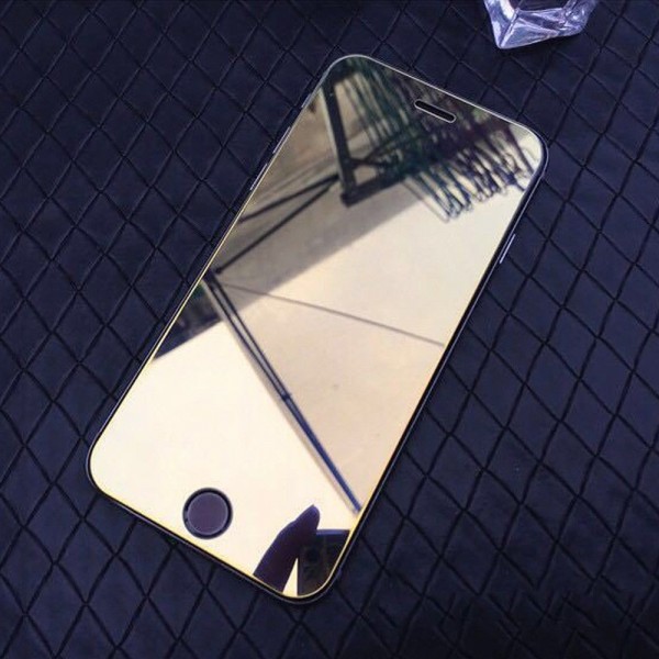 iPhone 12 & iPhone12 Pro (6.1 inches)  2020 Release,Colorful Mirror Beauty Makeup Tempered Glass Film Full Screen Protector
