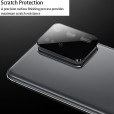 [1 Pack] Samsung S20 Plus Camera Lens Protector, Titanium Alloy Rimmed HD Clear Anti-Scratch Anti-Fingerprint Tempered Glass Camera Protector for Samsung S20 Plus ,Black