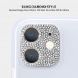 For iPhone 12 (6.1 inches) 2020 Release Camera Lens Screen Protector ,Bling Glitter Diamond Alumium Alloy Anti-Scratch Shockproof Sticker