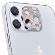 For iPhone 12 (6.1 inches) 2020 Release Camera Lens Screen Protector ,Bling Glitter Diamond Alumium Alloy Anti-Scratch Shockproof Sticker