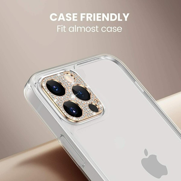 For iPhone 12 Mini  (5.4 inches) 2020 Release Camera Lens Screen Protector ,Bling Glitter Diamond Alumium Alloy Anti-Scratch Shockproof Sticker