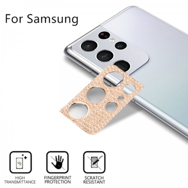 Samsung Galaxy S21 6.2 inches Camera Lens Screen Protector ,Bling Glitter Diamond Alumium Alloy Anti-Scratch Shockproof