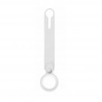 For Apple Airtags Protector Case,Soft Silicone Slim Ring Keychain Shell