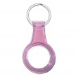 For Apple AirTag Protector Case,Silicone Loop Holder Keyring Carry Transparent Clear 