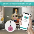 For AirTag Protector Case ,Silicone Sleeve Cover Keychain AirTags-Tracker 