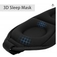Sleep Eye Mask, with Adjustable Strap, Weighted 3D Sleep Mask (3.5oz/100g), Blocking Lights Night Sleep Mask, Portable Blackout Eye Mask, Breathable Blindfold for Yoga or Travel Nap, Black